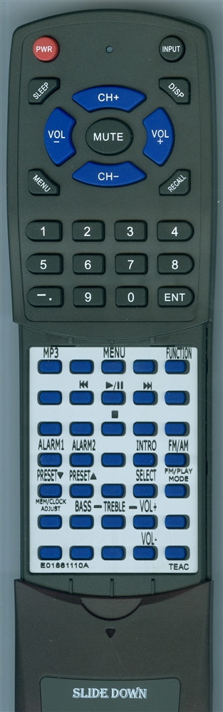 TEAC E01861110A RC-1263B replacement Redi Remote