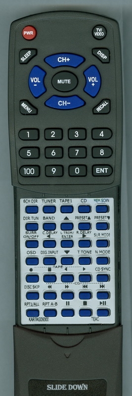 TEAC KARTAGD9300 UR416 Custom Built  Redi Remote