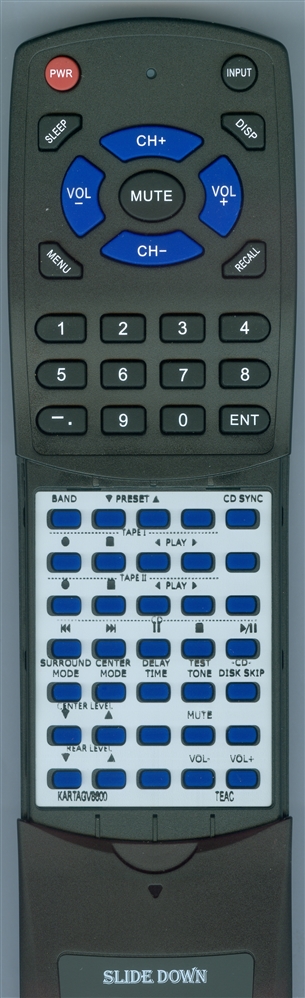 TEAC KARTAGV8600 UR410 replacement Redi Remote