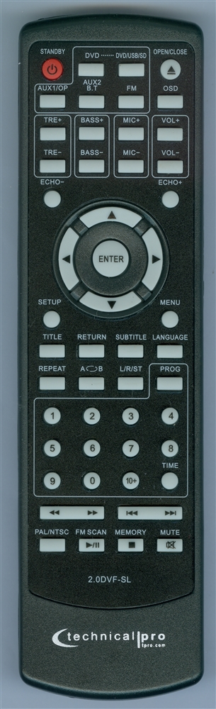 TECHNICAL PRO XFORCEREM 2.0DVF-SL Genuine OEM original Remote