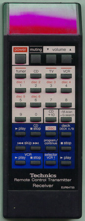 TECHNICS EUR64755 EUR64755 Genuine  OEM original Remote