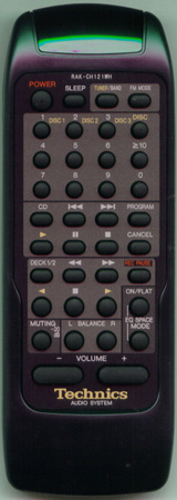 TECHNICS RAK-CH121WH Genuine  OEM original Remote