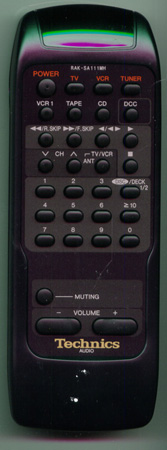 TECHNICS RAK-SA111MH Genuine  OEM original Remote
