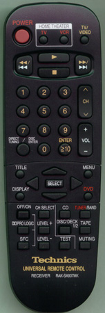 TECHNICS RAK-SA937MK RAKSA937MK Genuine  OEM original Remote