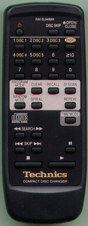 TECHNICS RAK-SL948WK RAKSL948WK Genuine  OEM original Remote