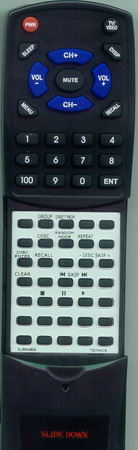 TECHNICS EUR643808 EUR643808 replacement Redi Remote