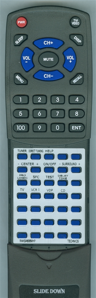 TECHNICS RAK-SA606MHP RAKSA606MH replacement Redi Remote