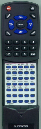 TECHNICS RAK-SA608MH RAKSA608MH replacement Redi Remote