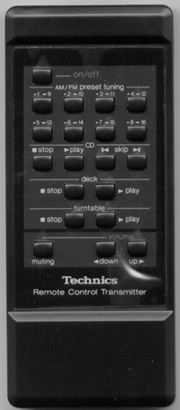 TECHNICS EUR64118 Genuine  OEM original Remote