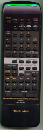 TECHNICS RAK-SA607MH Genuine OEM original Remote