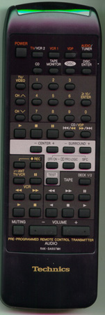 TECHNICS RAK-SA607MH Genuine OEM original Remote