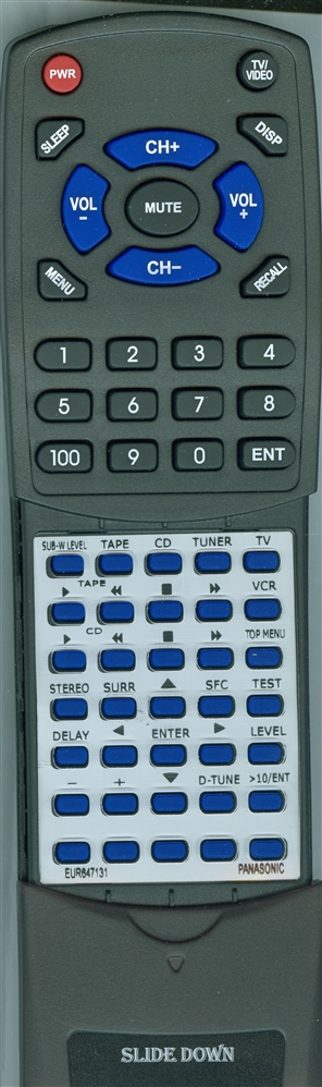 TECHNICS EUR647131 replacement Redi Remote