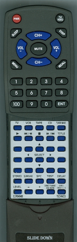 TECHNICS EUR647133 replacement Redi Remote