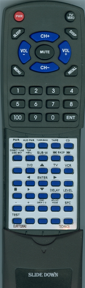 TECHNICS EUR7702KA0 EUR7702KA0 replacement Redi Remote