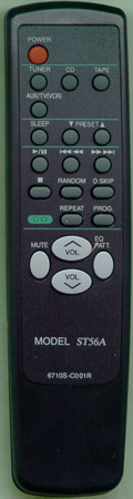 TECHWOOD 90W0051 6710SC001R Genuine  OEM original Remote