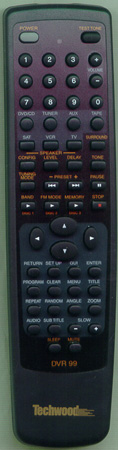 TECHWOOD 90W0062 DVR99 Genuine  OEM original Remote