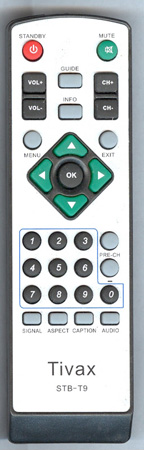 TIVAX STB-T9 STBT9 Genuine  OEM original Remote