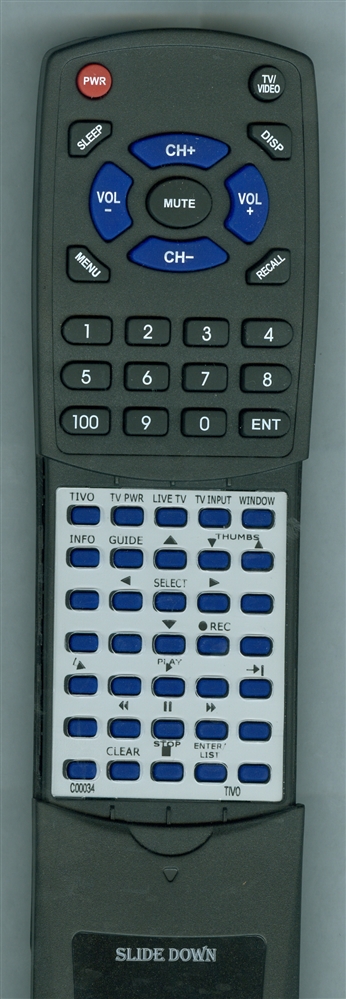 TIVO C00034 replacement Redi Remote