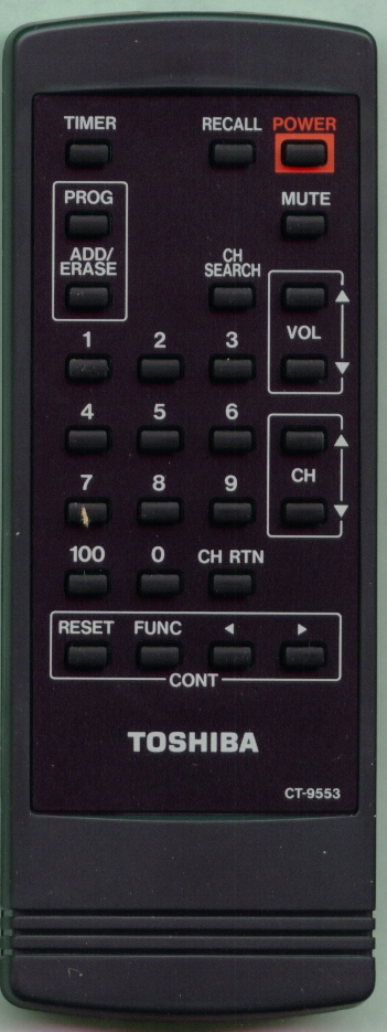 TOSHIBA 23120009 CT9553 Refurbished Genuine OEM Original Remote