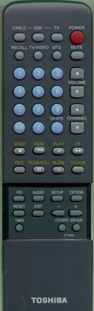 TOSHIBA 23120087 CT9594 Genuine  OEM original Remote