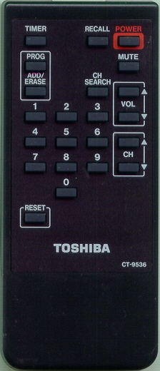 TOSHIBA 23120233 CT9536 Refurbished Genuine OEM Original Remote