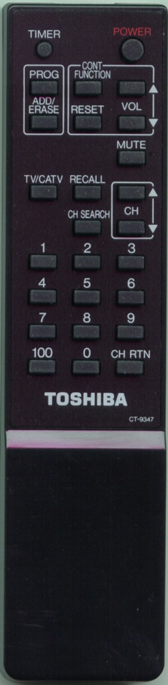 TOSHIBA 23120459 CT-9347 Refurbished Genuine OEM Original Remote