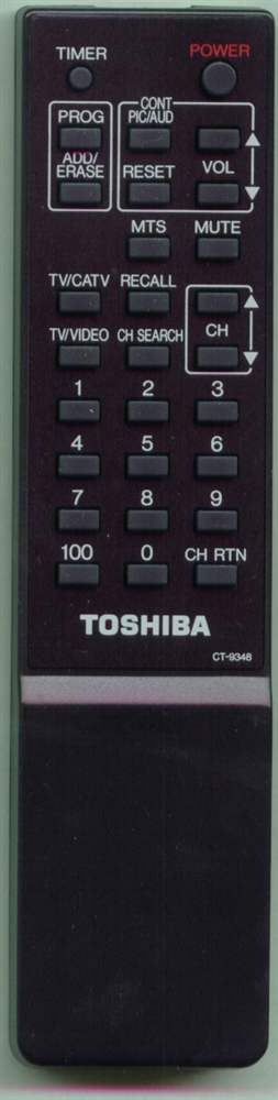 TOSHIBA 23120460 CT9348 Refurbished Genuine OEM Original Remote