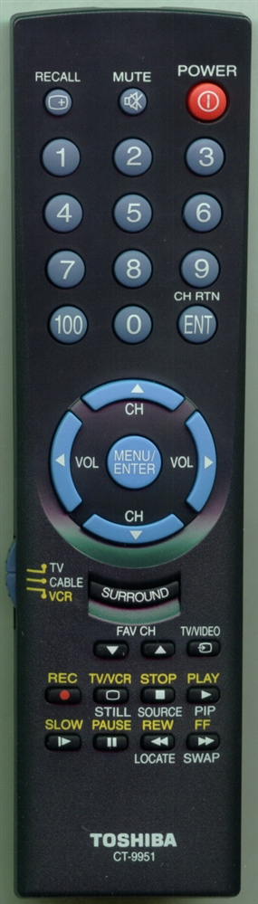 TOSHIBA 23306266 CT9951 Refurbished Genuine OEM Original Remote