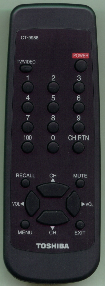 TOSHIBA 23306309 CT9988 Refurbished Genuine OEM Original Remote