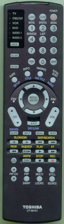 TOSHIBA 23306458 CT90121 Genuine  OEM original Remote