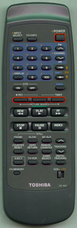TOSHIBA 70010880 VC657 Genuine  OEM original Remote