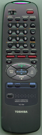 TOSHIBA 70148911 VC754 Genuine  OEM original Remote