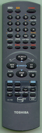 TOSHIBA 70148992 VC785 Genuine  OEM original Remote