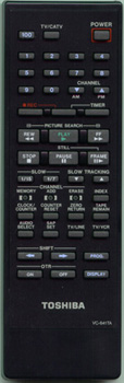 TOSHIBA 70693166 VC641TA Genuine  OEM original Remote