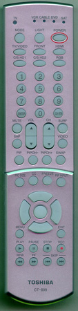 TOSHIBA 72782625 CT899 Genuine  OEM original Remote