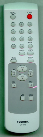TOSHIBA 72790333 CT-842 Genuine OEM original Remote