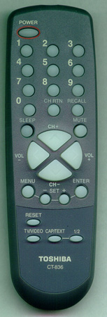 TOSHIBA 72796931 CT836 Genuine  OEM original Remote