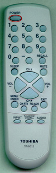 TOSHIBA 75006444 CT8012 Genuine  OEM original Remote