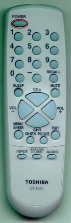 TOSHIBA 75006444 CT8012 Genuine  OEM original Remote