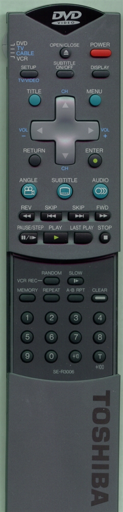TOSHIBA 79070050 SER3006 Refurbished Genuine OEM Original Remote