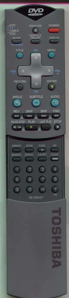 TOSHIBA 79070220 SER3107 Refurbished Genuine OEM Original Remote