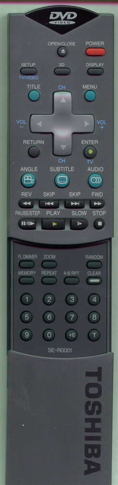TOSHIBA 79070359 SER0001 Refurbished Genuine OEM Original Remote