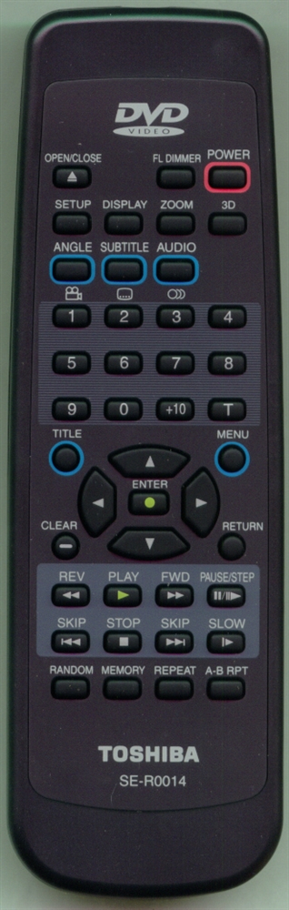 TOSHIBA 79078017 SER0014 Refurbished Genuine OEM Original Remote