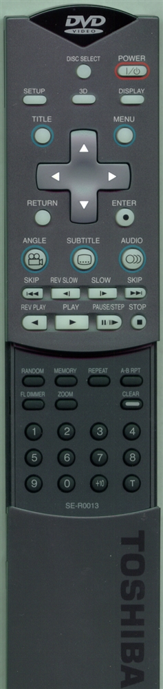 TOSHIBA 79078019 SER0013 Refurbished Genuine OEM Original Remote