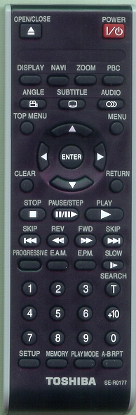 TOSHIBA AH700210 SER0177 Refurbished Genuine OEM Original Remote