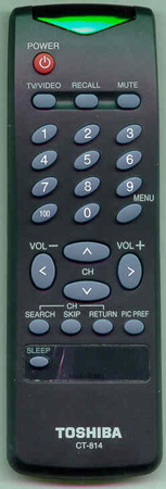 TOSHIBA AZ624001 CT814 Genuine  OEM original Remote