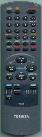 TOSHIBA BY634051 VC655T Genuine  OEM original Remote