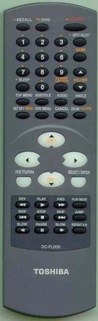 TOSHIBA BZ614254 DCFL20S Genuine  OEM original Remote