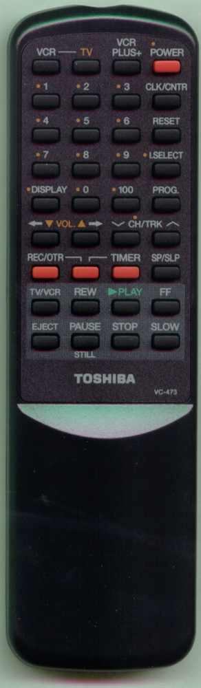 TOSHIBA BZ684349 VC473 Refurbished Genuine OEM Original Remote