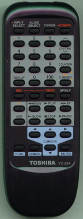 TOSHIBA BZ684424 VC624 Genuine  OEM original Remote